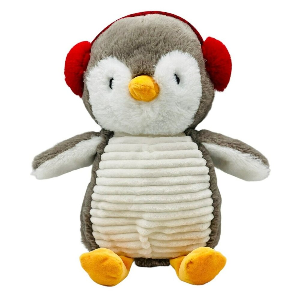 Spark Create Imagine Penguin Plush Gray Stuffed Animal Rattles Crinkle Wings